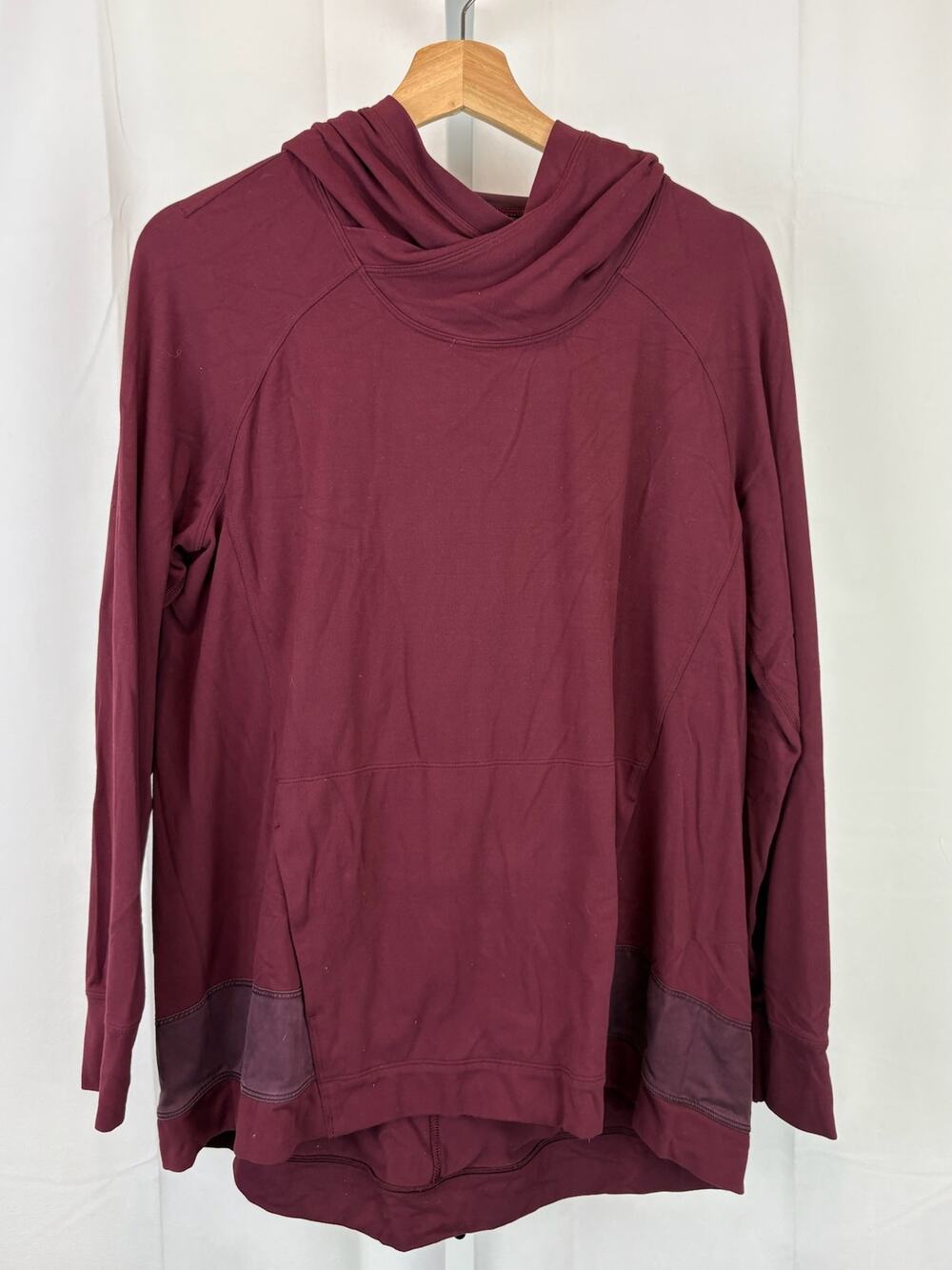 LULULEMON Womens Size 8 Starting Place Hoodie Pullover Sweatshirt Garnet Red